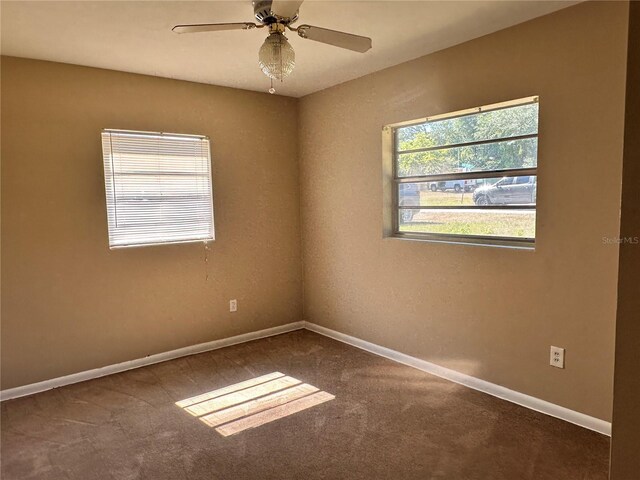 804 Little Wekiwa Dr, Altamonte Springs, FL 32714 - spare room with carpet floors, a ceiling fan, and baseboards