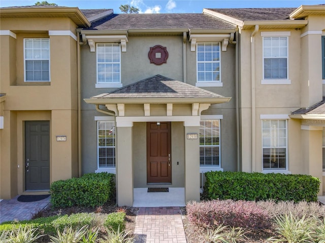 view of property with stucco siding