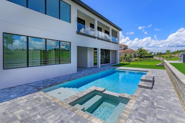 16825 Bolsena Dr, Montverde, FL 34756 - view of pool with a patio area and a pool with connected hot tub