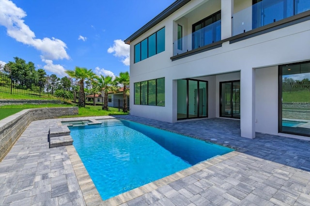 16825 Bolsena Dr, Montverde, FL 34756 - view of swimming pool with a patio area and a pool with connected hot tub