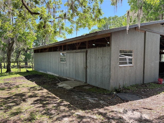 view of outdoor structure
