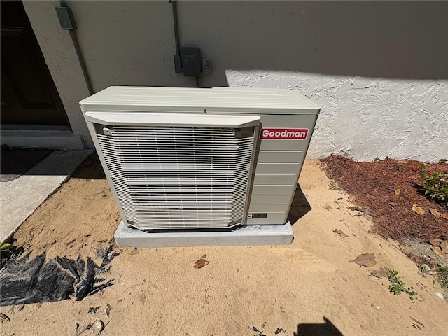 exterior details featuring ac unit