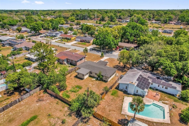 birds eye view of property featuring a residential view