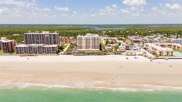 4071 S Atlantic Ave Unit 803, New Smyrna Beach, FL 32169 - bird's eye view of waterfront with a beach