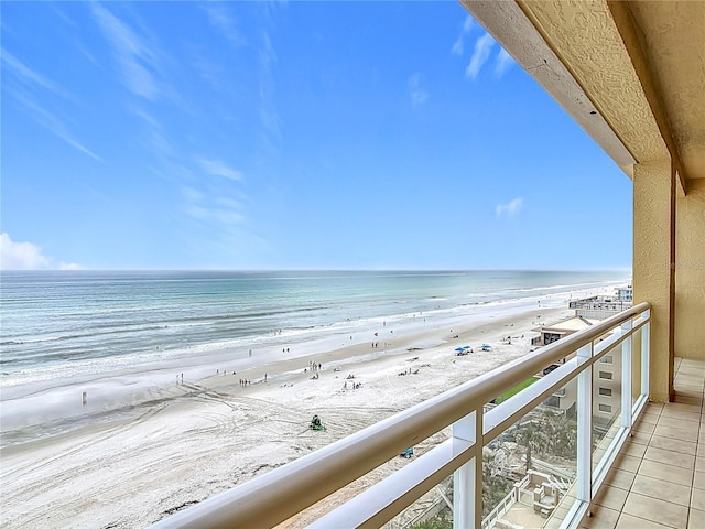 4071 S Atlantic Ave Unit 803, New Smyrna Beach, FL 32169 - balcony with view of water and beach