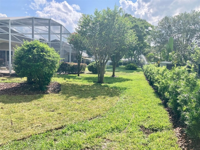 11401 Willow Stowe Ln, Windermere, FL 34786 - view of green lawn featuring glass enclosure