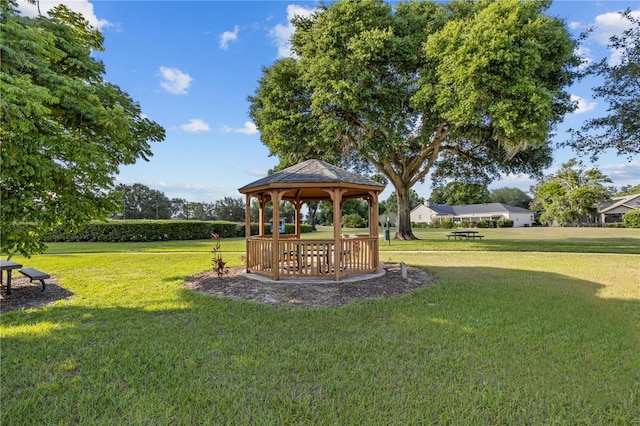 11401 Willow Stowe Ln, Windermere, FL 34786 - view of green lawn featuring a gazebo