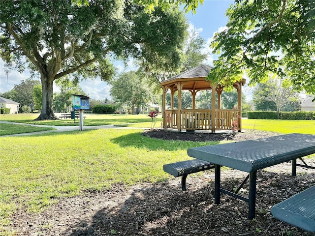 11401 Willow Stowe Ln, Windermere, FL 34786 - view of property's community with a gazebo and a lawn