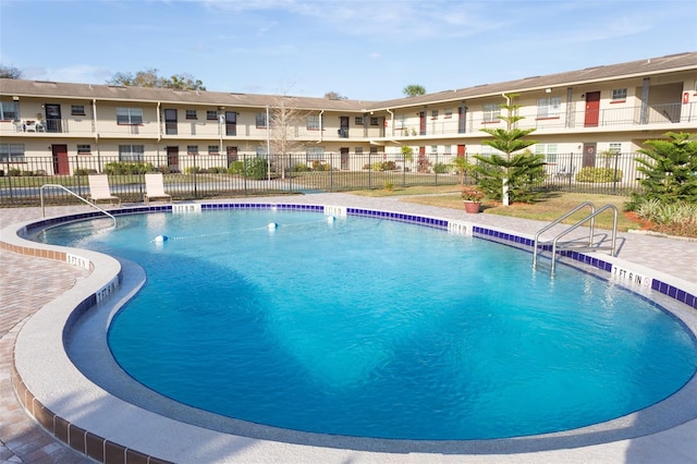 pool with fence