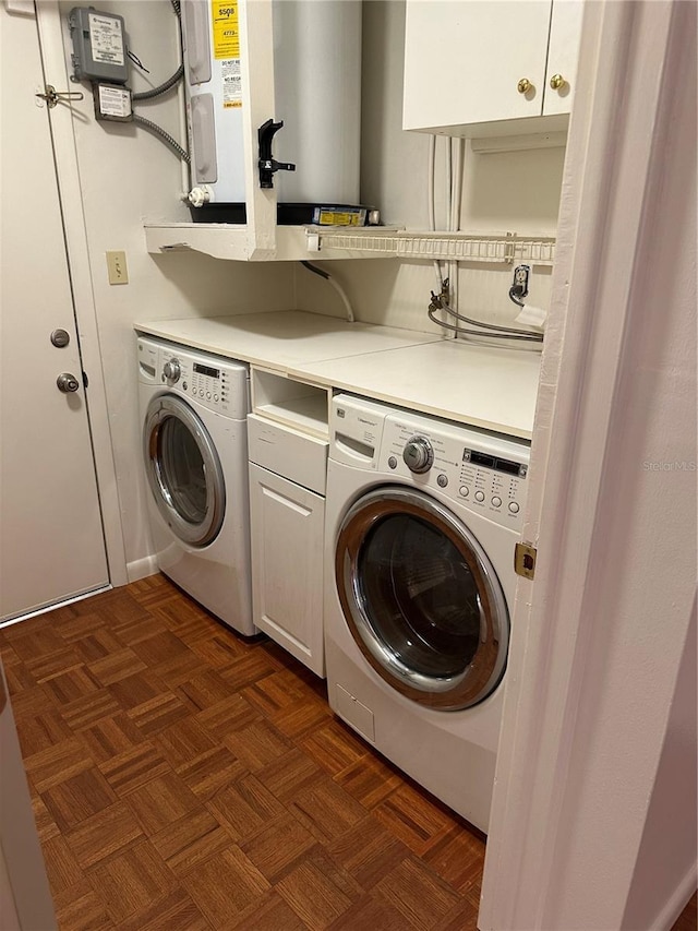 802 Park Lake Cir Unit 2, Maitland, FL 32751 - washroom featuring cabinet space and washer and dryer