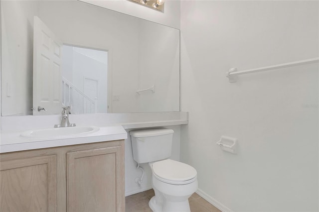 1822 Meadow Pond Way, Orlando, FL 32824 - bathroom featuring tile patterned floors, baseboards, toilet, and vanity