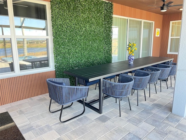 2926 Crest Wave Dr, Clermont, FL 34711 - view of patio featuring ceiling fan