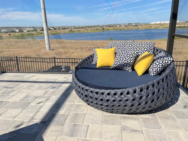 2926 Crest Wave Dr, Clermont, FL 34711 - view of patio featuring a water view