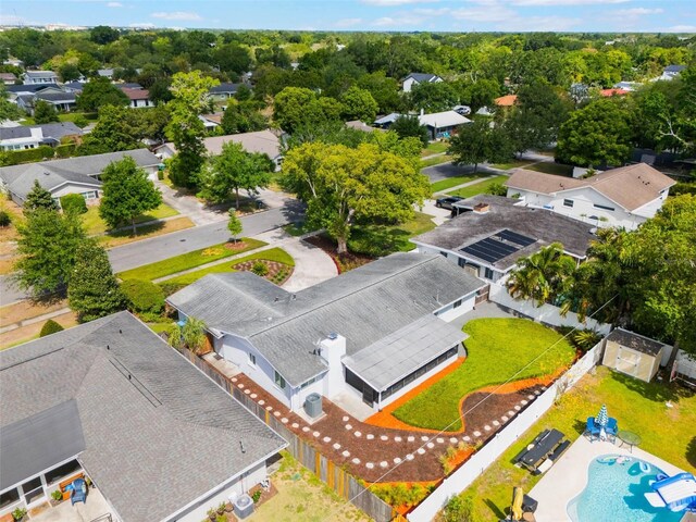 bird's eye view featuring a residential view