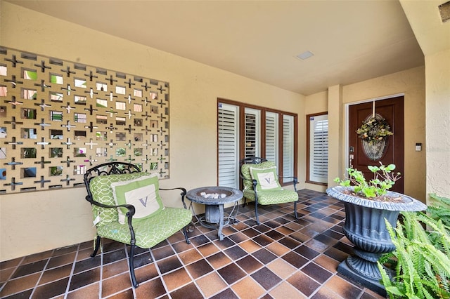 view of patio with visible vents