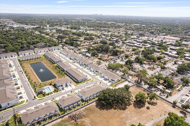 2812 Bright Bird Ln, Winter Park, FL 32792 - birds eye view of property with a water view
