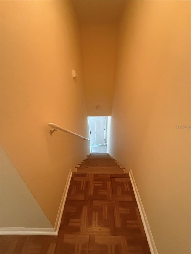2102 69th Dr, Gainesville, FL 32608 - staircase with baseboards