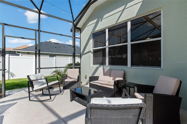 690 Cascading Creek Ln, Winter Garden, FL 34787 - sunroom featuring an outdoor hangout area