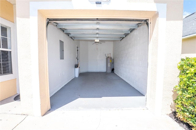 2434 Temple Grove Ln, Kissimmee, FL 34741 - garage featuring electric panel and electric water heater