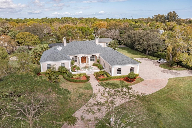 2266 12th St, Vero Beach, FL 32960 - bird's eye view featuring a forest view