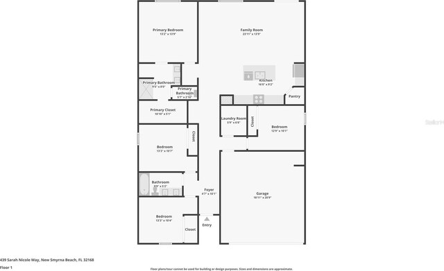 439 Sarah Nicole Way, New Smyrna Beach, FL 32168 - plan