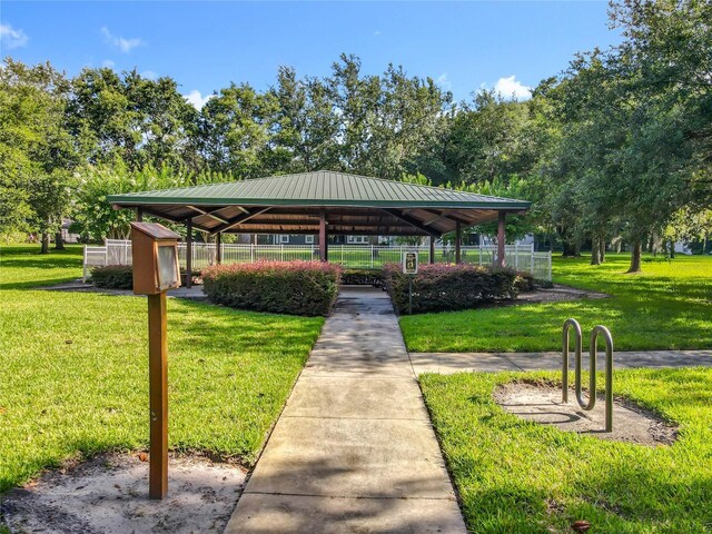 2983 Park Meadow Dr, Apopka, FL 32703 - view of property's community with a gazebo and a yard