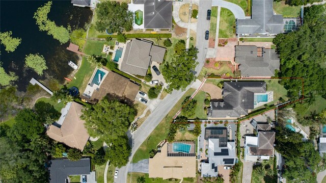 drone / aerial view featuring a residential view
