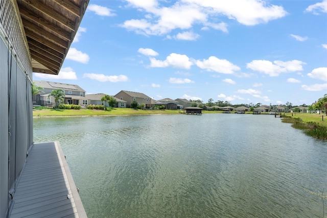 water view with a residential view