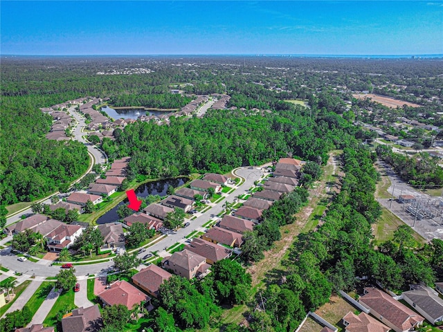 141 Campanello Ct, Daytona Beach, FL 32117 - aerial overview of property's location with nearby suburban area, a large body of water, and a heavily wooded area