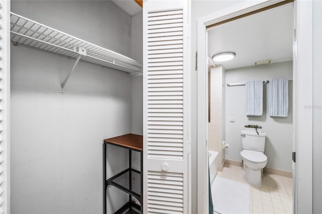 view of closet