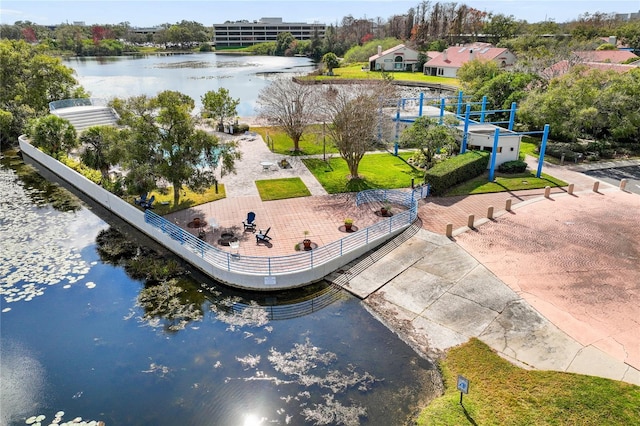 bird's eye view of a large body of water