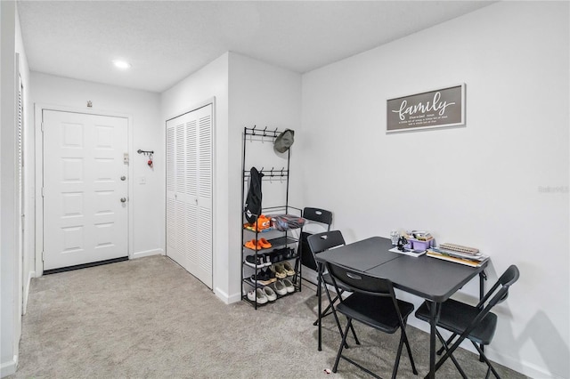 6102 Curry Ford Rd Unit 202, Orlando, FL 32822 - dining area featuring recessed lighting, carpet floors, and baseboards