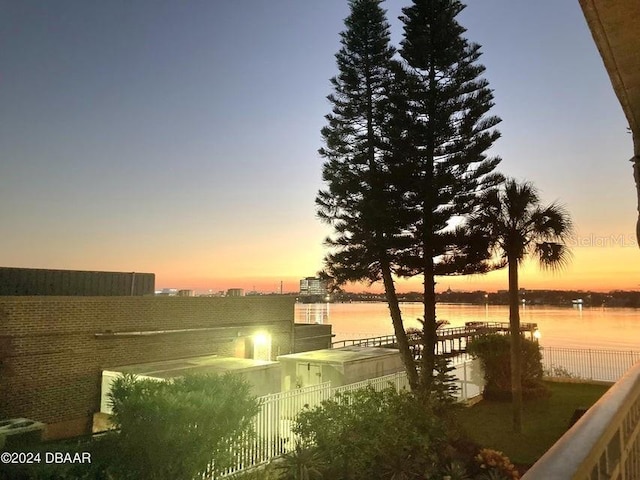 145 N Halifax Ave Unit 205, Daytona Beach, FL 32118 - view of water feature with fence