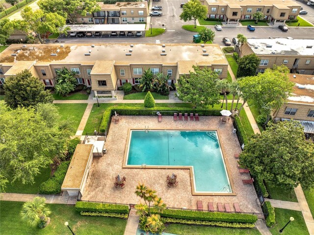 200 Saint Andrews Blvd Unit 2306, Winter Park, FL 32792 - bird's eye view of a pool area