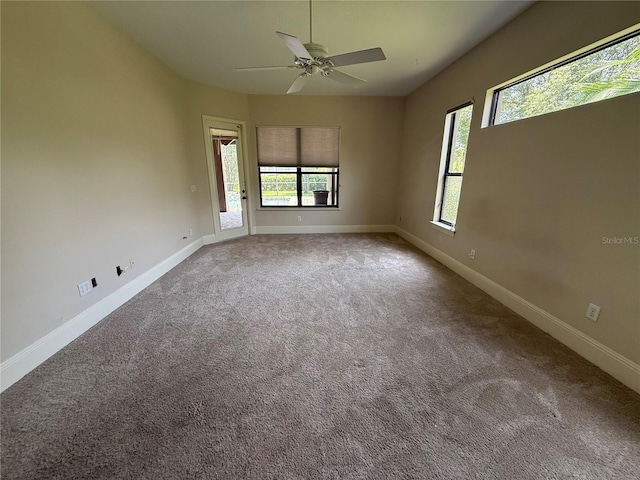 708 Palenci Ct, Winter Springs, FL 32708 - carpeted spare room with baseboards and a ceiling fan