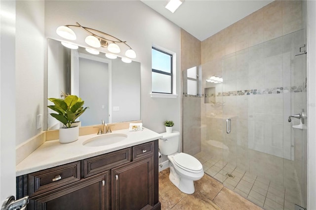 7624 Pointe Venezia Dr, Orlando, FL 32836 - full bath with a stall shower, vanity, and tile patterned floors