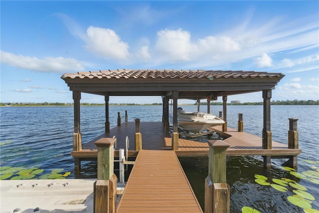 7624 Pointe Venezia Dr, Orlando, FL 32836 - dock area with a water view and boat lift