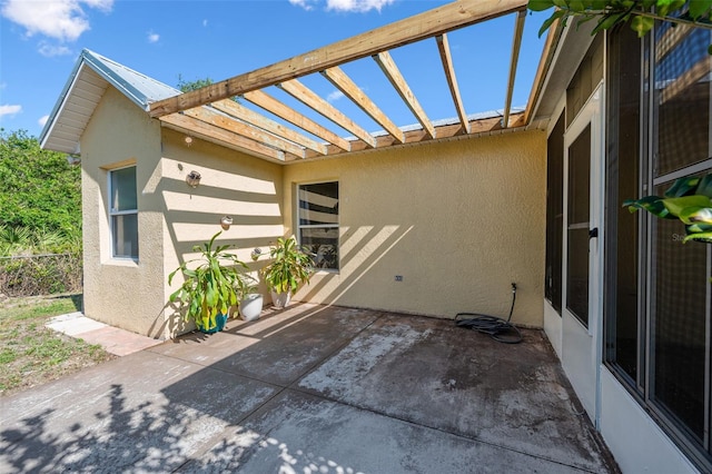 exterior space with fence