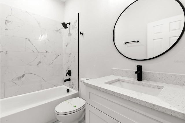 3851 W Wilburton Dr, Citrus Springs, FL 34433 - full bath with toilet, shower / bath combination, and vanity