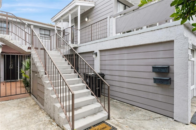 view of stairway
