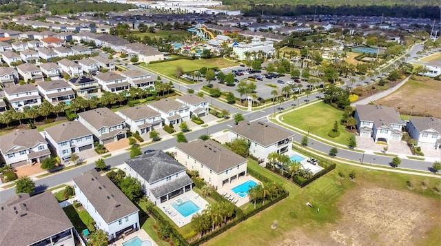 birds eye view of property featuring a residential view