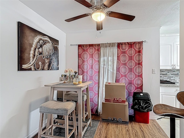 741 Hillview Dr, Altamonte Springs, FL 32714 - dining room with wood finished floors and ceiling fan