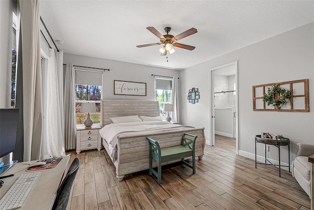 42368 W Cashew Ct, Eustis, FL 32736 - bedroom with baseboards, wood finished floors, and ceiling fan