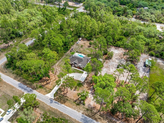 42368 W Cashew Ct, Eustis, FL 32736 - bird's eye view with a wooded view