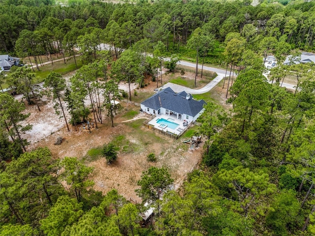 42368 W Cashew Ct, Eustis, FL 32736 - aerial view with a wooded view