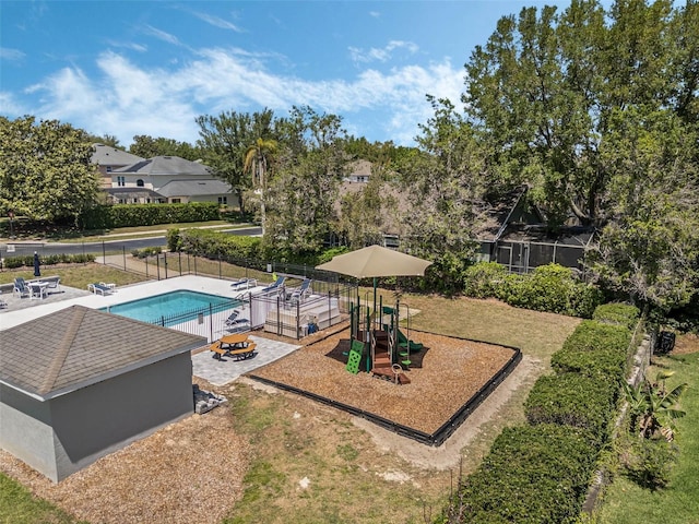 17410 Woodfair Dr, Clermont, FL 34711 - community pool featuring a patio