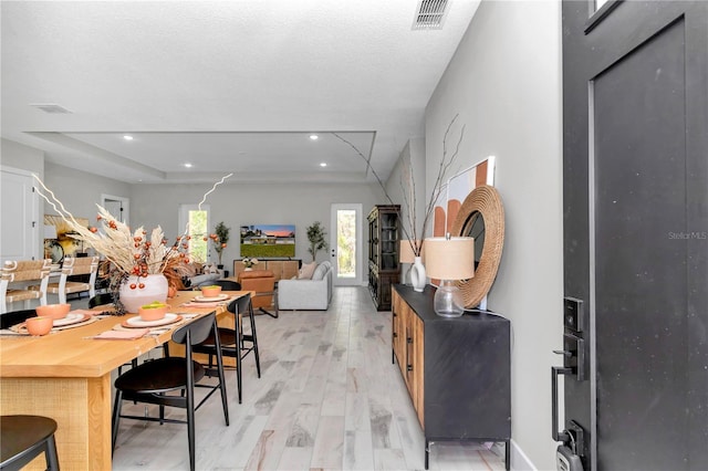 6725 SW 131st Cir, Ocala, FL 34481 - dining area with recessed lighting, visible vents, and light wood-style flooring