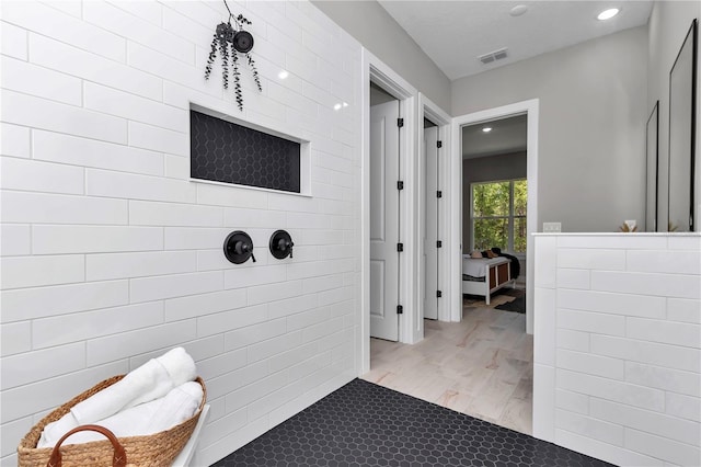 6725 SW 131st Cir, Ocala, FL 34481 - full bathroom with walk in shower, recessed lighting, and visible vents