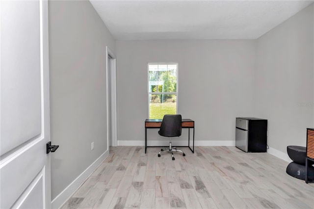 6725 SW 131st Cir, Ocala, FL 34481 - office area featuring baseboards and wood finished floors