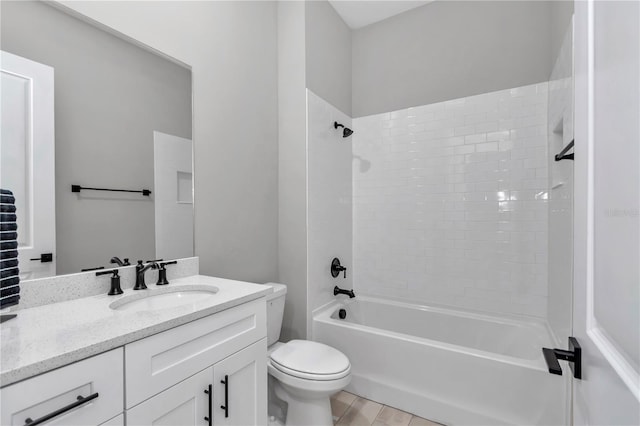 6725 SW 131st Cir, Ocala, FL 34481 - bathroom with shower / bathtub combination, toilet, and vanity